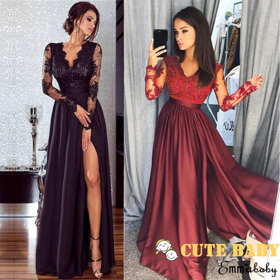 Vestidos de fiesta largos con online encaje