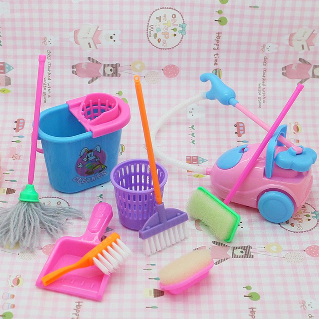 Juego De Limpieza Para Niños – Fregona, Escoba Y Aspiradora De Juguete, Ideal Para Juego De Roles
