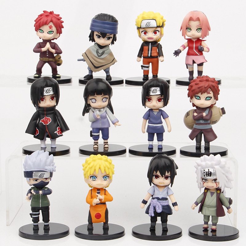 Naruto MuÃ±ecos De Anime 12 Unids/Set Anime Naruto Figura Juguetes