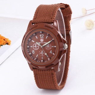 Reloj para hombre Correa de nailon tejida Reloj militar de moda para hombre