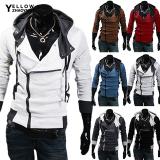 Hombre Cremallera Tejido Manga Larga Jersey Cárdigan Chaqueta Informal  Abrigos <