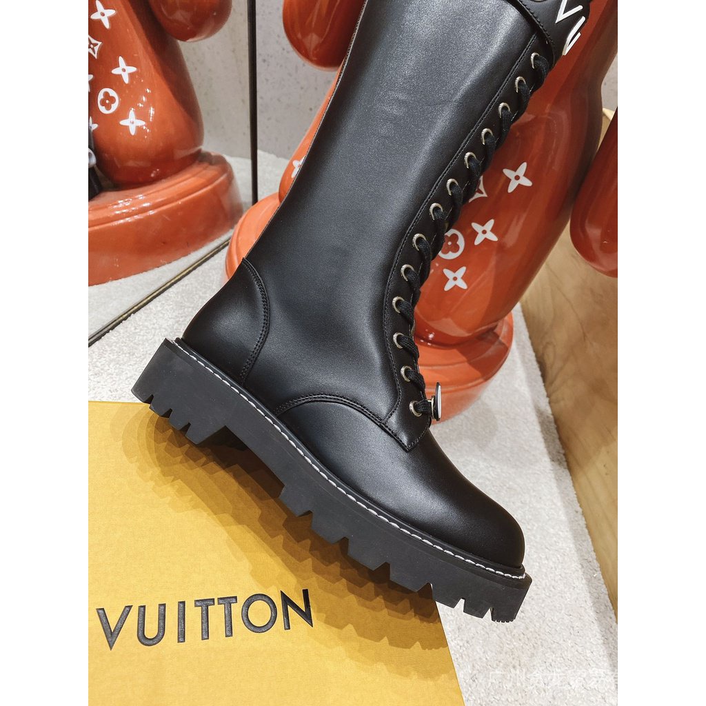 original Genuino [Con Caja De Regalo] V's Nuevo Louis Vuitton super Botas  Largas De Tacón Alto Martin Mujer Todo-Partido Moda De Lujo 100 % Auténtico  origi