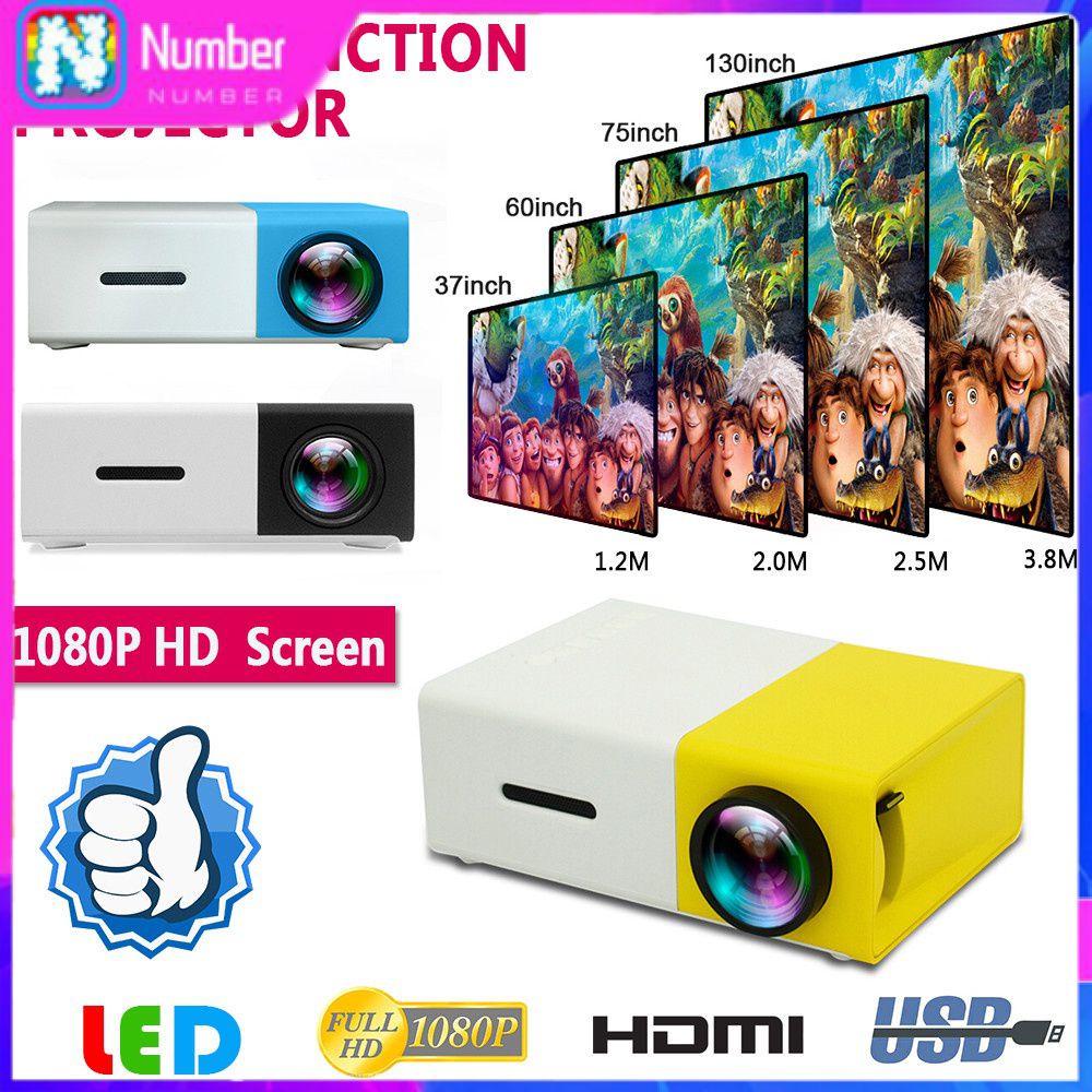 Yg300 Pro Led Mini Proyector Full Hd 1080p Apoya Hdmi Usb Av Tf Ps4 Portátil Reproductor De 6241