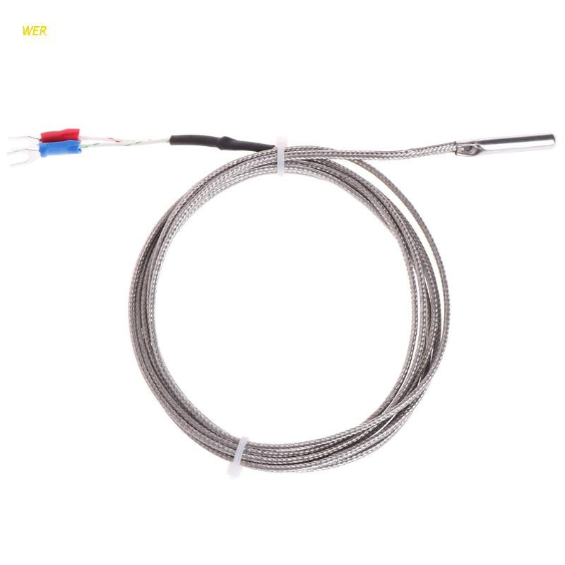 Sourcing Map 2pcs K Type Thermocouple Temperature Sensor Probe 5x100mm