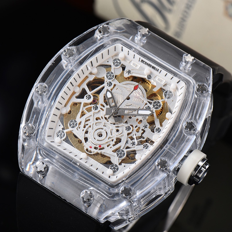 Reloj De Pulsera RICHARD MILLE Para Hombre Mec nico Autom tico Cl sico Correa De Cuero