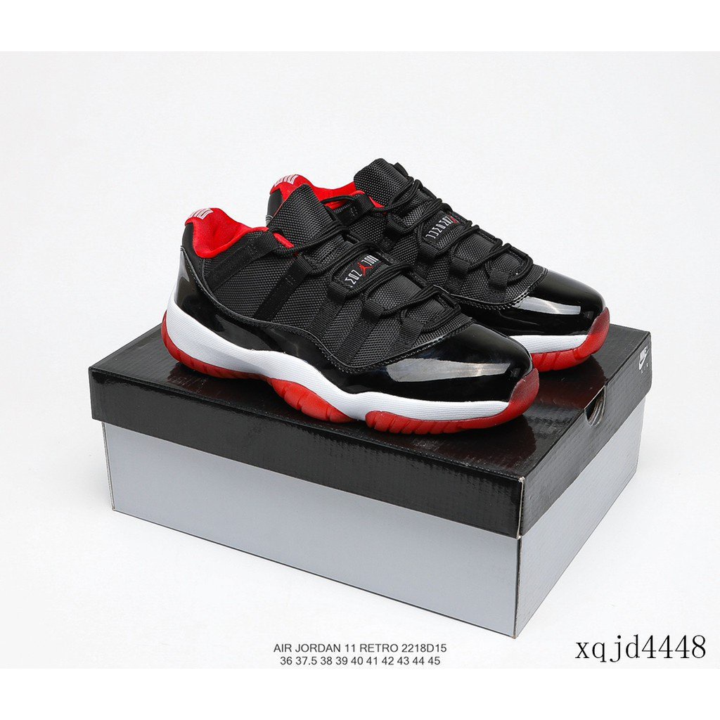 Nike Aj11 Air Jordan 11 Retro Low 11a Generaci n Negro Rojo Moda Zapatos Deportivos De Baloncesto De Baja Parte Superior