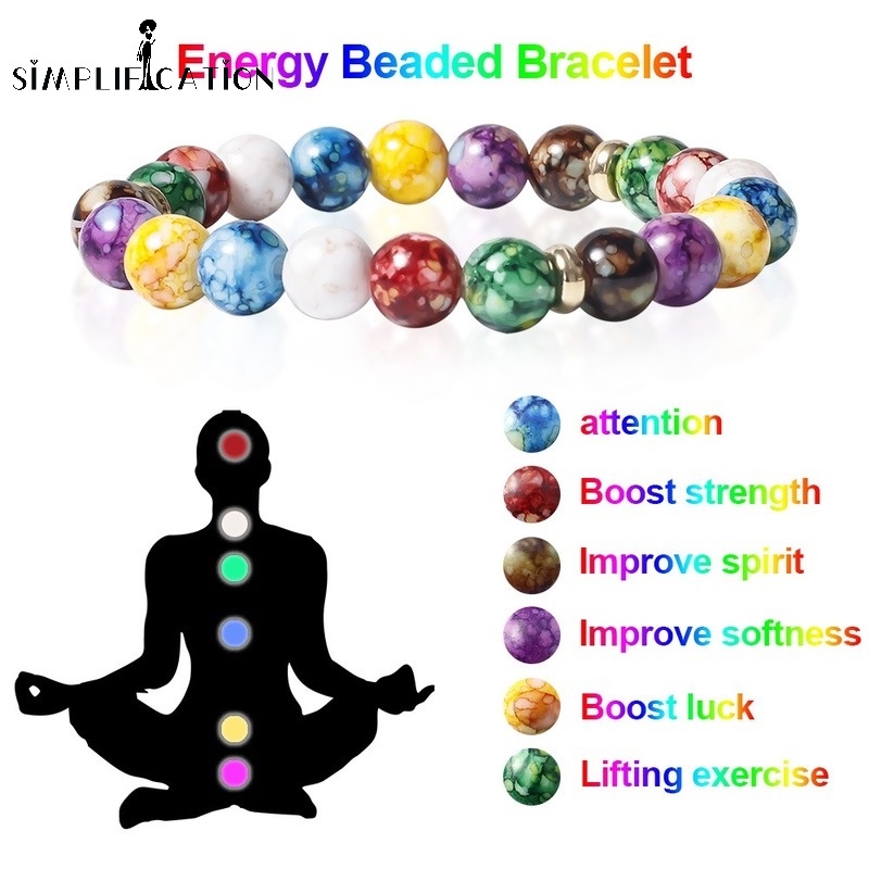 Chakra NecklaceNaturale In Pietra Lavica 7