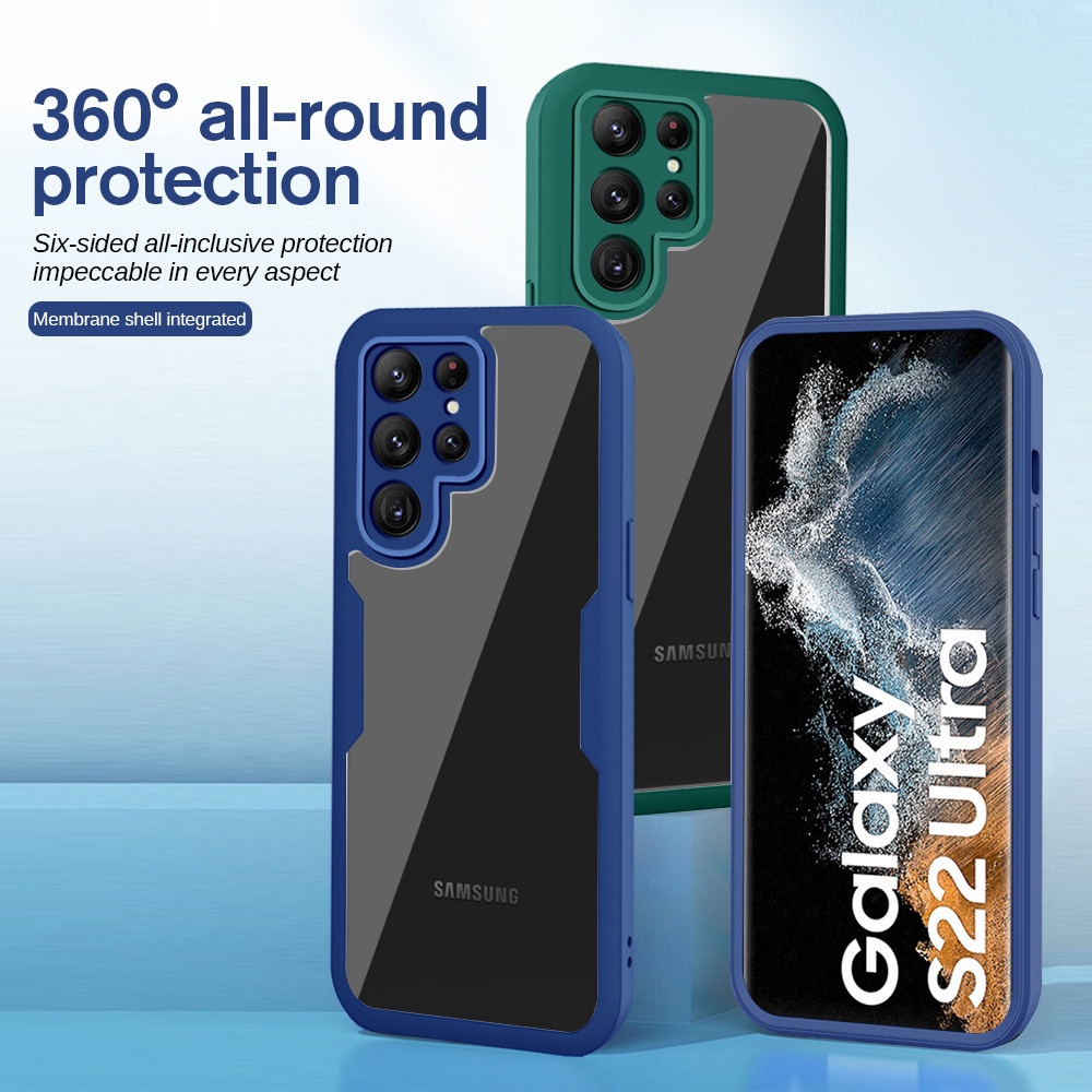 Funda Para Samsung Galaxy S22 Ultra S22 + Plus 360 ° Cubierta De Protección  Completa Para Mascotas , Película Acrílica , Trasera , Shockproo 