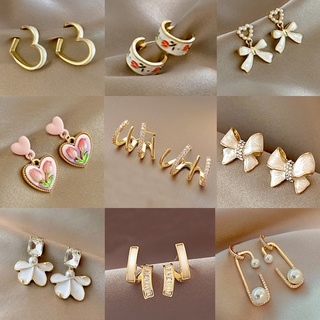 Aretes De Moda Joyería De Oreja De Moda Aretes De Moda Aretes De Oreja  Joyería De Dama Aretes Vintage Aretes De Moda Brillante Conciso Simple Gota  Para Mujer Niña Cumpleaños ANGGREK Otros