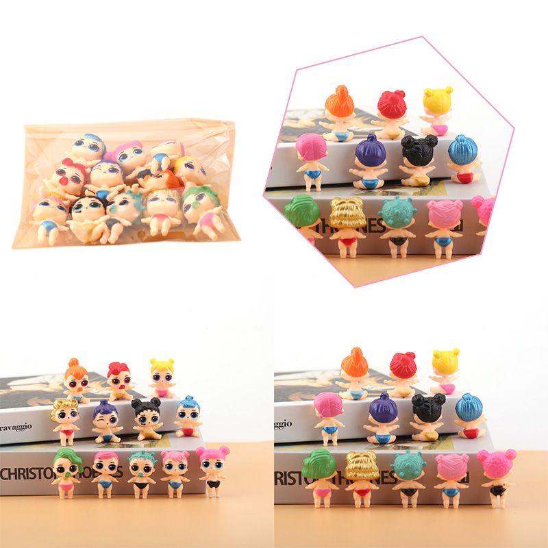 Sorpresa 12pcs LOL Dolls Cake Decor Lols Figura Juguetes Para