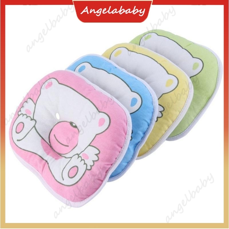 Almohada Con Patrón De Oso/Bebé Recién Nacido/De Apoyo Para Bebés Cabeza  Plana De Prevención