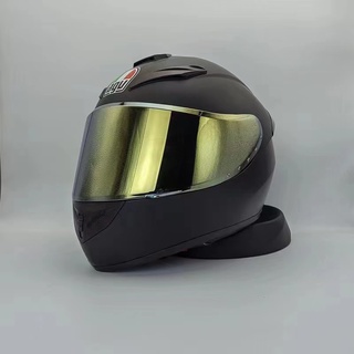  AGV - Casco de moto K-1 de cara completa, color negro :  Automotriz