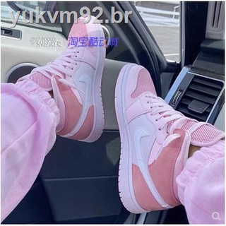 Tenis jordan outlet rosas para mujer