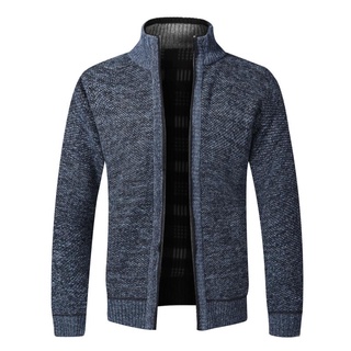 Cárdigan de punto para hombre, suéter nuevo, chaqueta, suéter de punto de  color con solapa para otoño e invierno