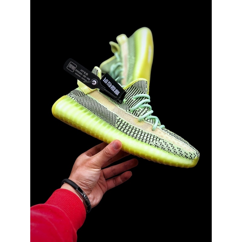 Original Y Disponible ad Yeezy Boost 350 V2 Hueco Negro Verde Fluorescente NBA Zapatillas De Baloncesto Unisex Tenis Shopee Mexico