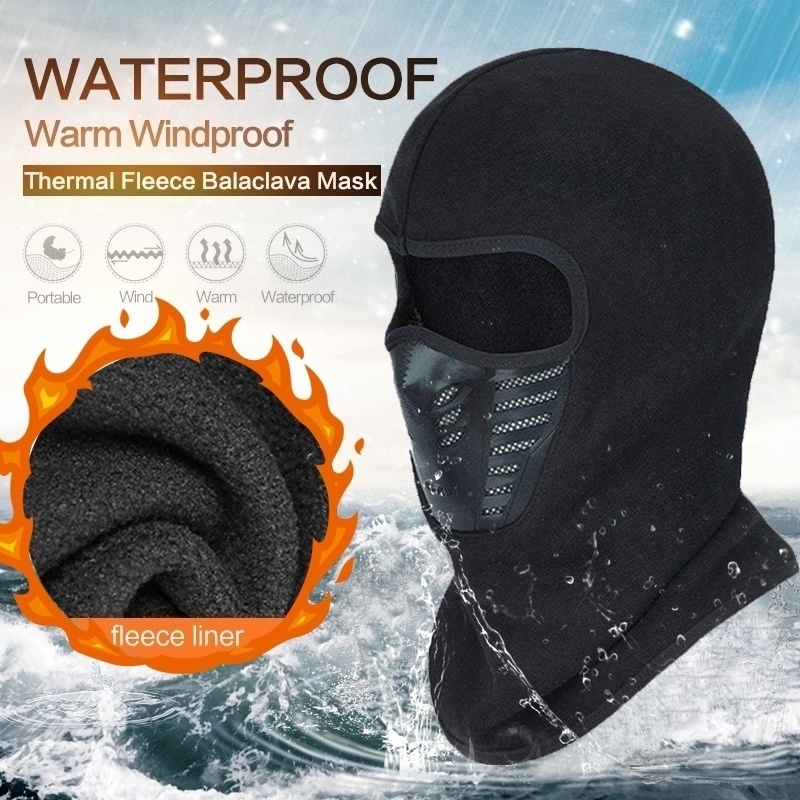 Máscara de cara deportiva impermeable unisex/Balaclava cálida para invierno/ Moto/Escalada/aire libre