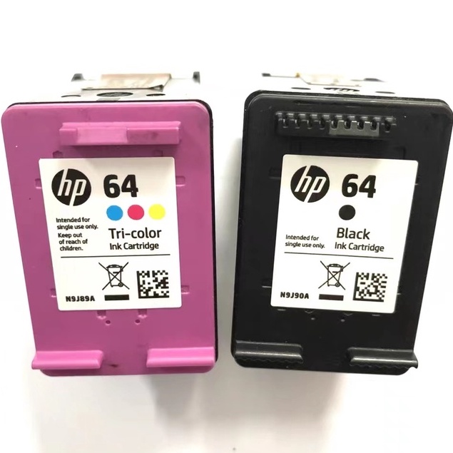 2-Pack HP 64 Tri-Color Ink Cartridges – Genuine HP – N9J90AN#140