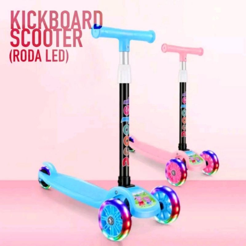 Hoverboard con reproductor de música LED para niños, patinete