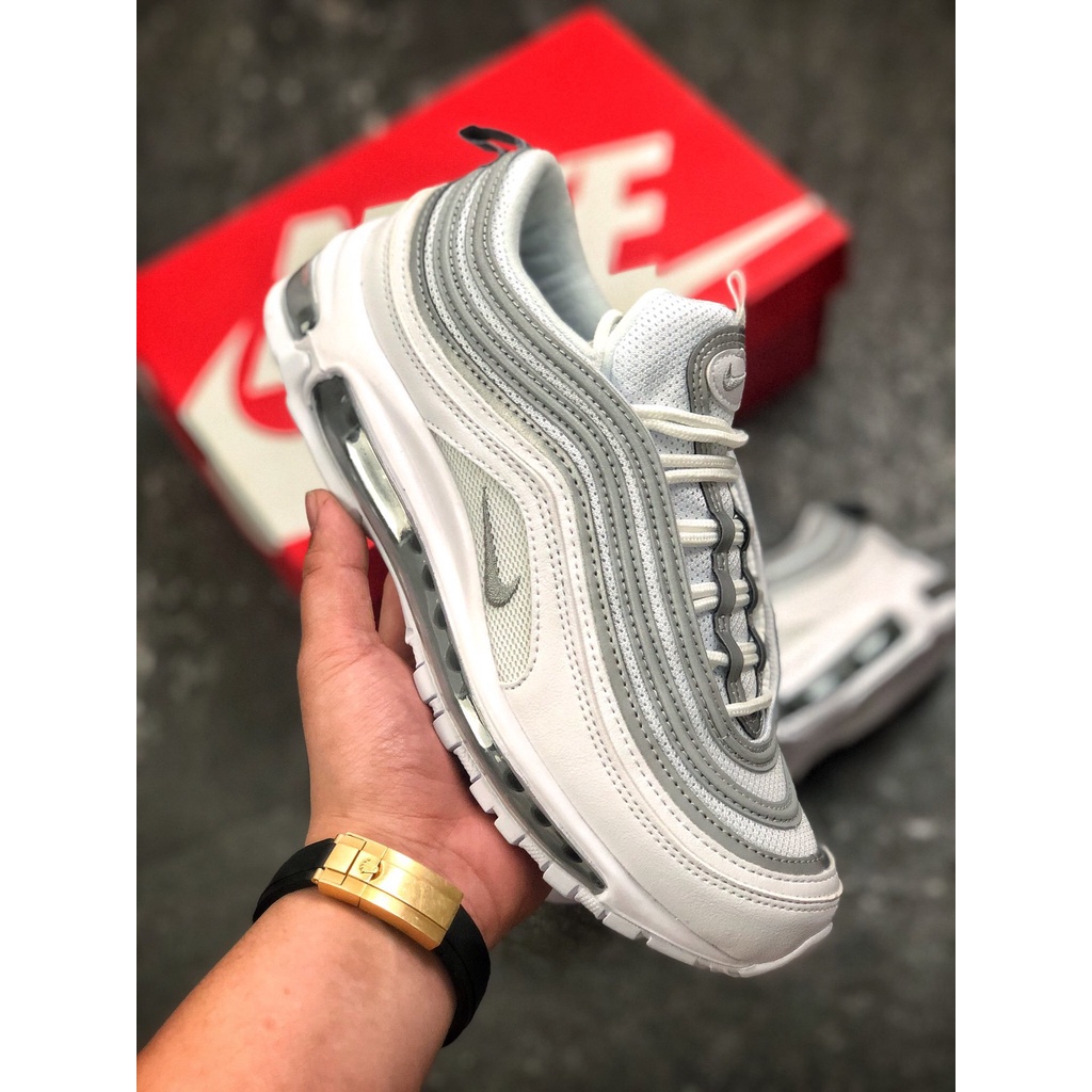 nike air max 97 qs Plata 3m Reflectante retro Longitud Completa Amortiguada Carreras Shopee Mexico