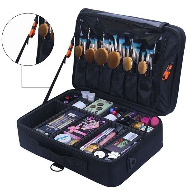 Estuche De Maquillaje Profesional Caja De Cosmeticos Organizador