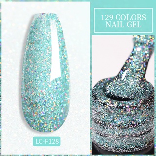 LILYCUTE 7ml Holográfica Glitter Gel Esmalte De Uñas Primavera Color  Lentejuelas Brillantes Remojar Gao Jiahui unisex