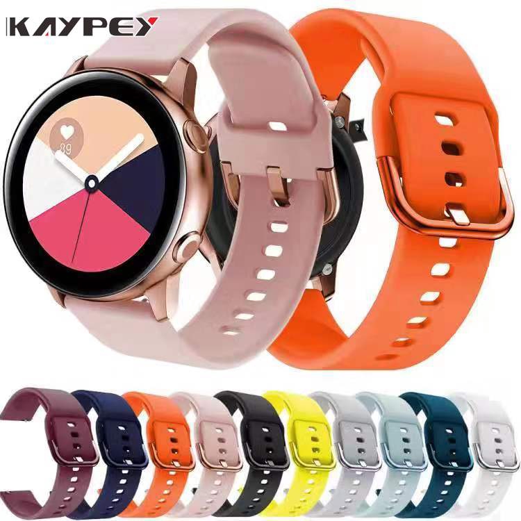 Correa De Silicona Suave Para Samsung Galaxy Watch Active 2 1 40mm 44mm  Pulsera De Banda De Reloj Inteligente