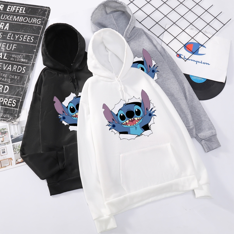 Sudadera oversize - Gris/Lilo y Stitch - NIÑOS