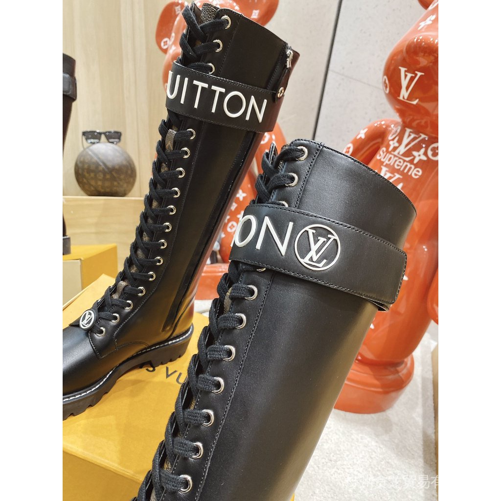 original V's new Louis Vuitton super long boots Botas De Tacón Alto Martin  Mujer Todo Combinado Moda Lujo 100 % Auténtico origi