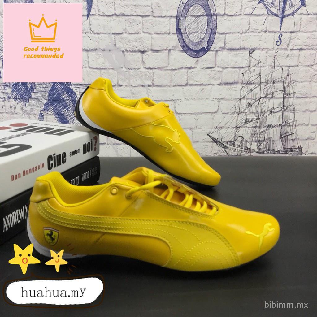 Listo Stock Puma Ferrari Amarillo Casual racing Zapatos Unisex Shopee Mexico