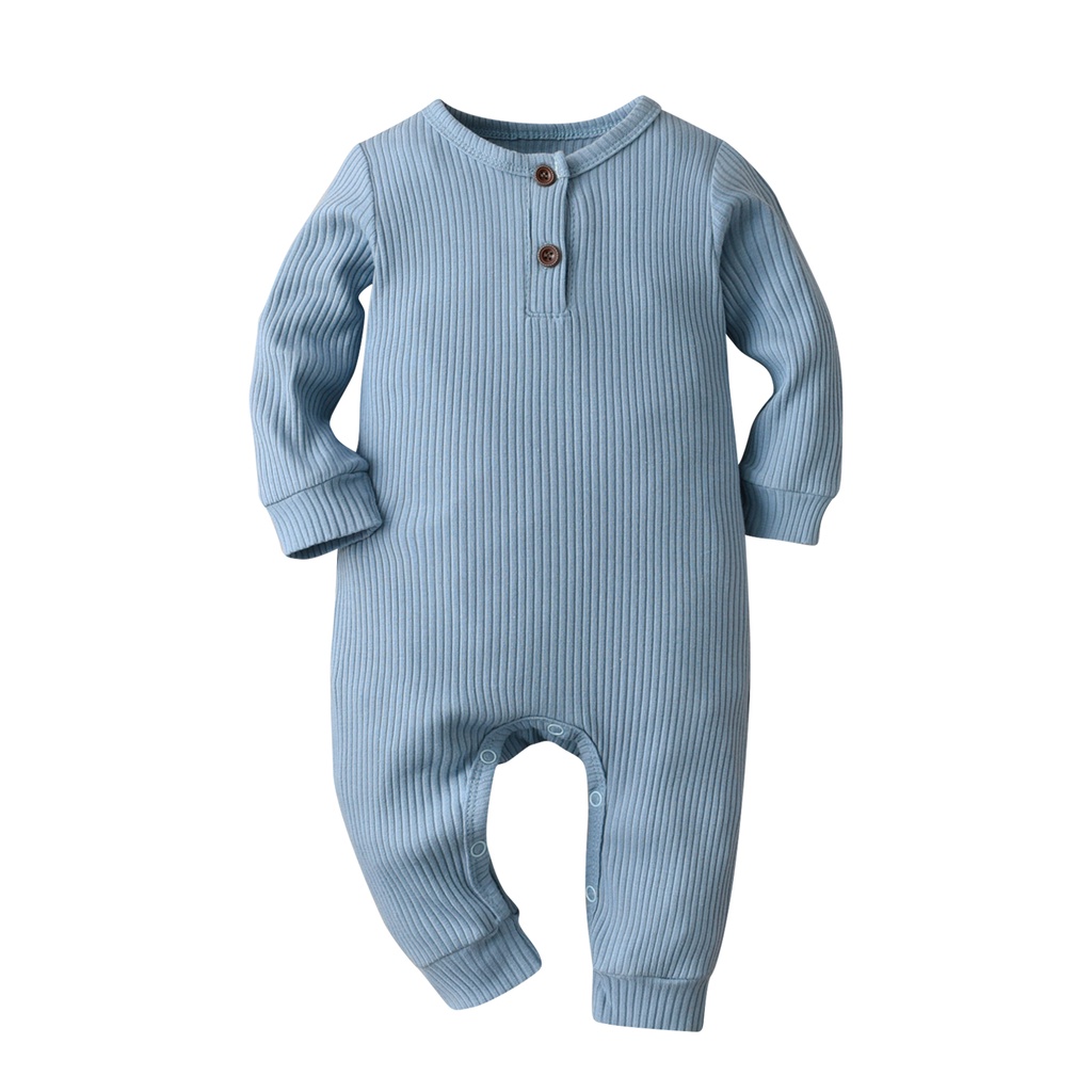 Pelele de punto de manga larga para bebes recien nacidos 10 colores mono infantil solido ropa