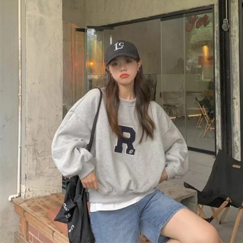 Ultimo sueter basico R estilo coreano OVERSIZE Ropa basica para mujer Shopee Mexico