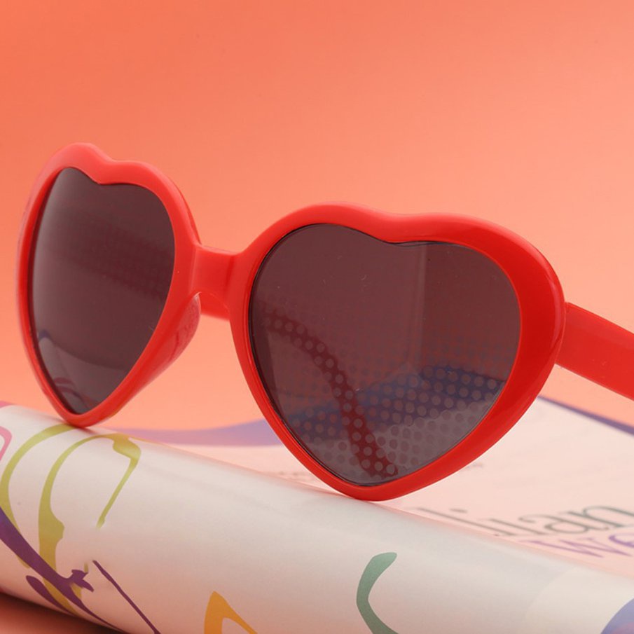 Lentes con de corazón/luces con forma de corazón/lentes cambiantes de luz/Gafas de sol/gafas/gafas decorativas | Shopee México