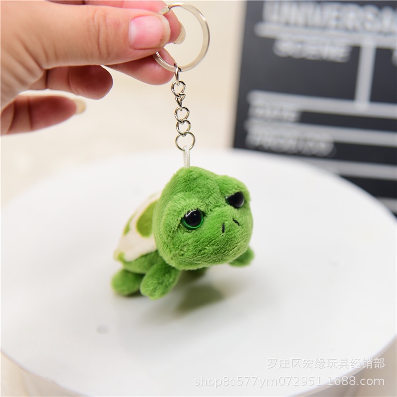 Llavero De Tortuga De Peluche – Mini Tortuga Verde Suave, Colgante Para Llaves O Mochila