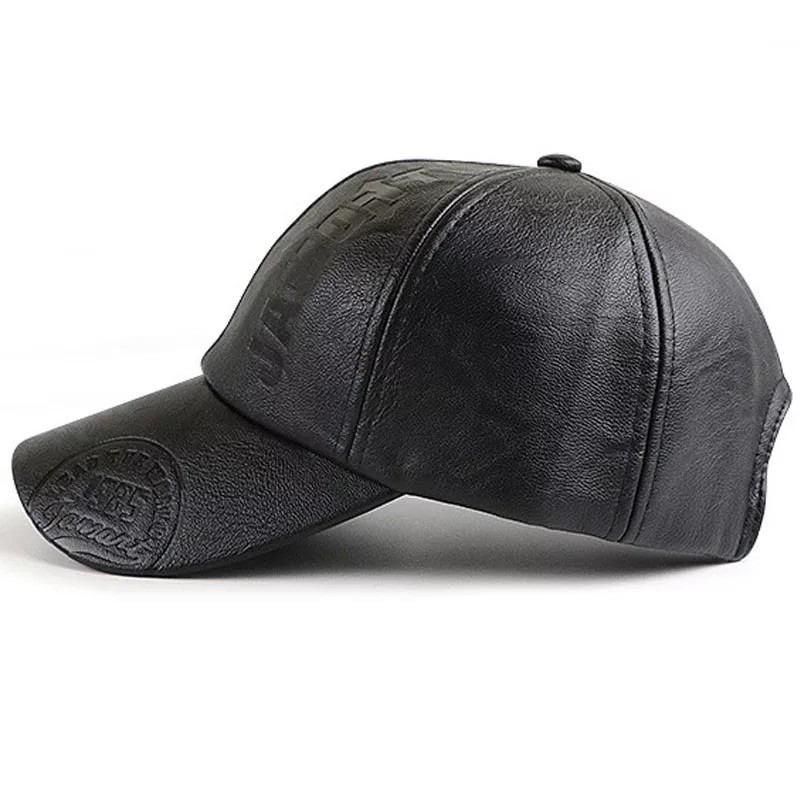 Gorra de estampado de cuero negro, piel negra, gorra de béisbol LTTKLBB | Shopee México