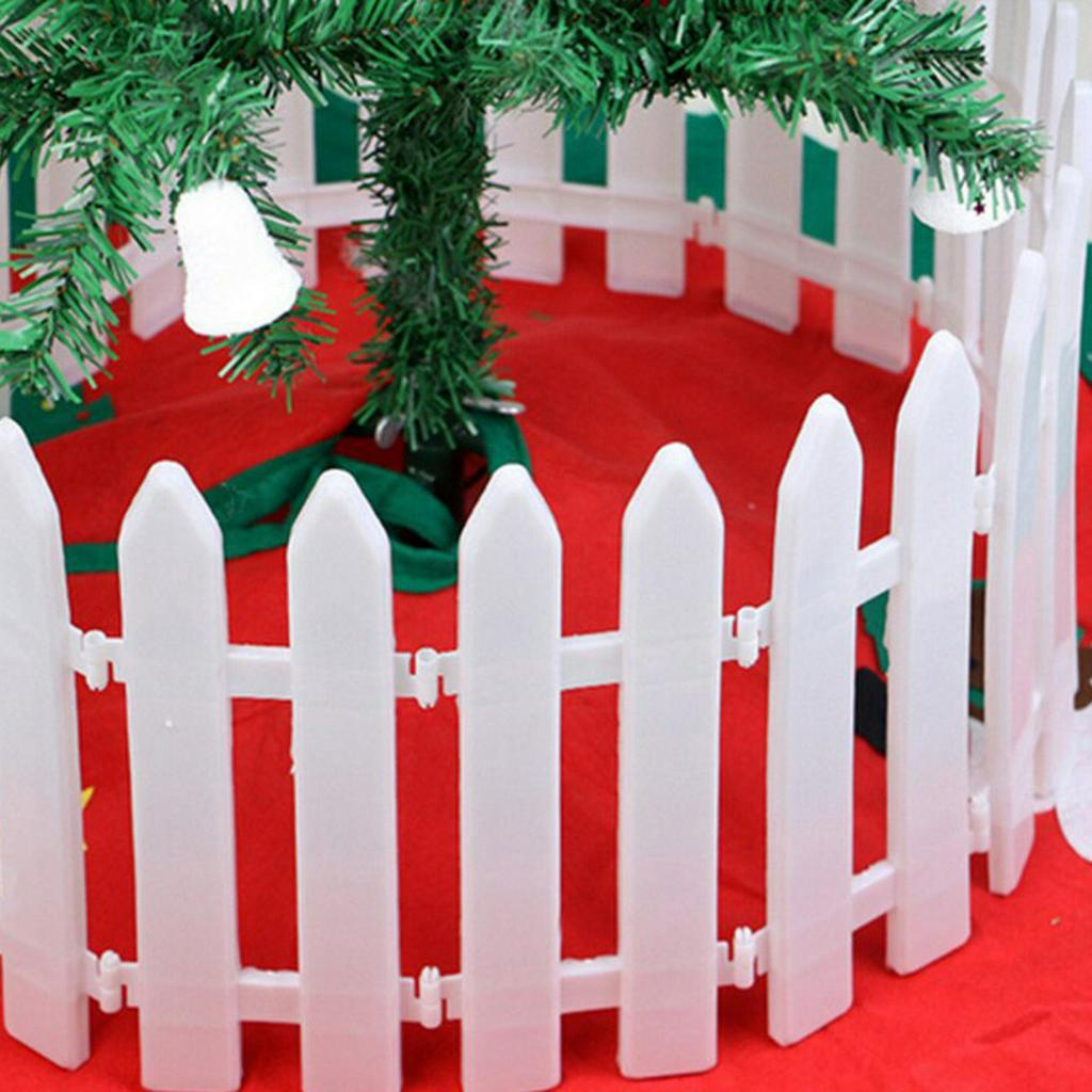  ACD Valla de jardín de plástico, fácil de montar, cercas de  plástico blanco, decoración de campo, valla de árbol de Navidad, accesorios  de paisajismo (color : estilo 10) : Patio, Césped