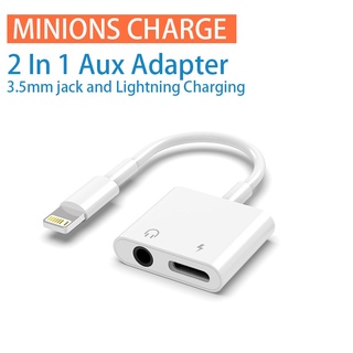 Adaptador De Iphone 7 8 Plus X Xr Para Audifonos Y carga Audio Cargador  Adapter