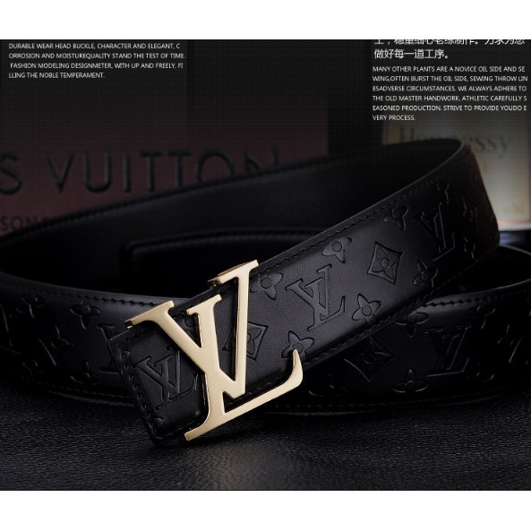 lv Louis Vuitton cinturones conjunto 120cm con caja hombres