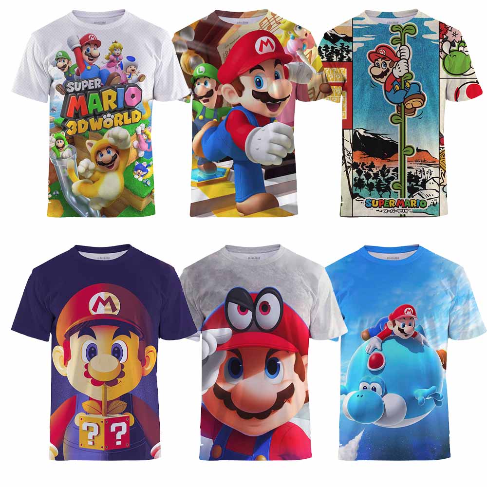 Camiseta de mario bros best sale para niño