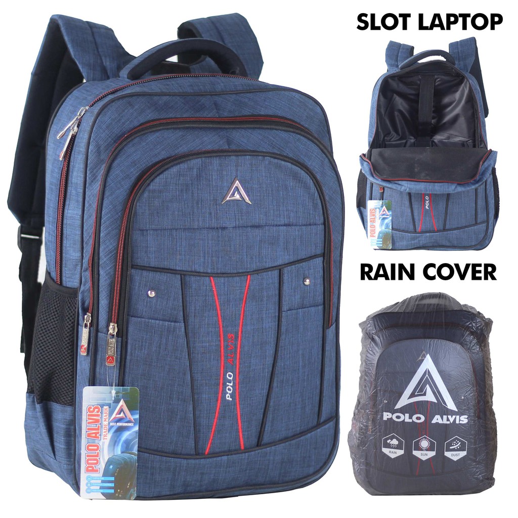 Mochila para hombre mochila de trabajo escuela universitaria POLO modelo  Color azul multifunción calidad