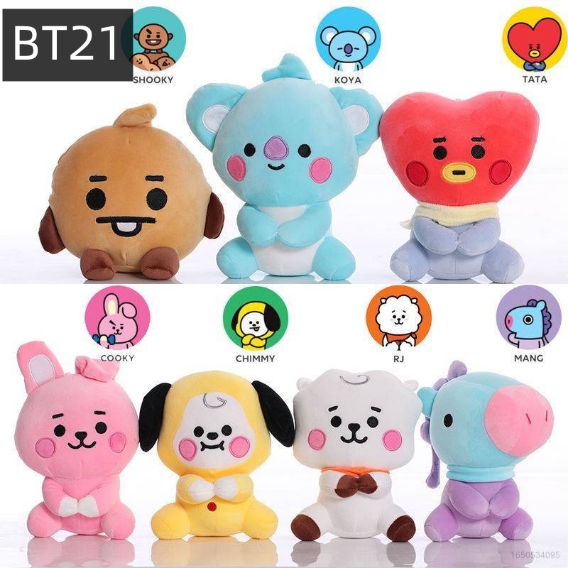 Peluches de 2025 bt21 nombres