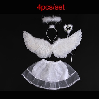 Conjunto de disfraz de Cupido de ángel para niños, accesorios de alas de  ángel con diadema, disfraz de Cupido de ángel para bebé recién nacido