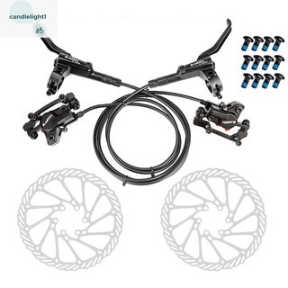 Kit Frenos Hidraulicos Bicicleta Palancas Discos Calipers