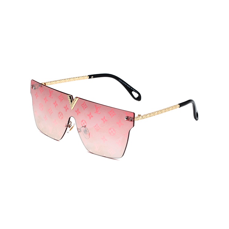 Louis Vuitton 8286 Moda De Lujo Tendencia Hombres Mujeres Marco Grande Gafas  De Sol Protección UV400