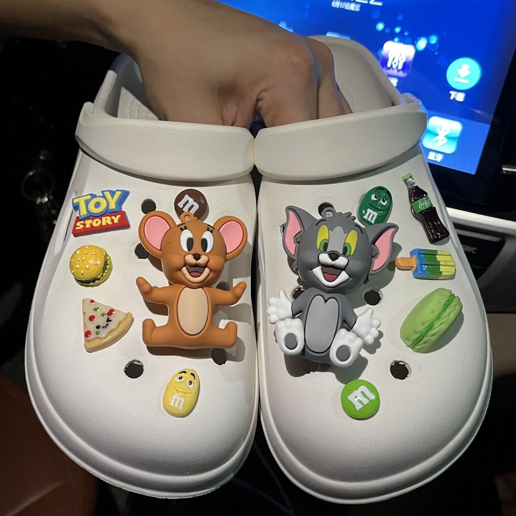 Crocs Jibbitz Tom And Jerry ~ Accesorios Decorativos Para Crocs