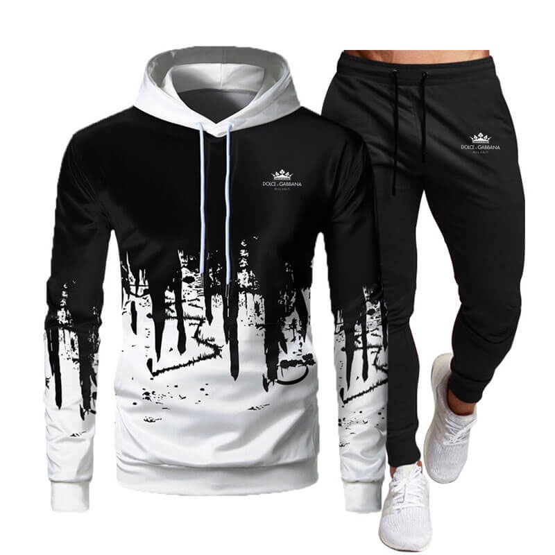 Conjunto De Chándal Sudadera Con Capucha Y Pantalones Deportivo Moda Para  Hombre