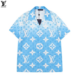 Louis Vuitton Camisa de manga larga con botones y monograma LV a
