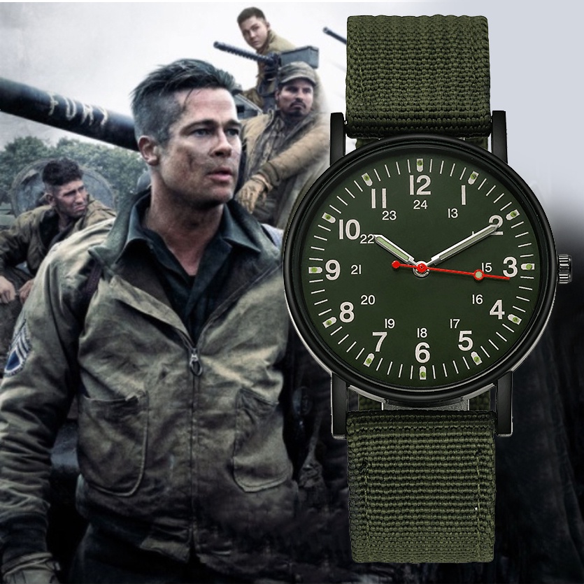 Reloj Deportivo Con Correa De Lona Para Hombre Anlog Relojes Militares De  Cuarzo