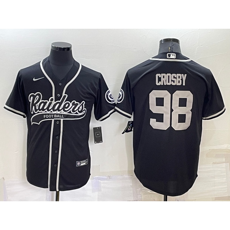 : NFL PRO LINE Maxx Crosby - Camiseta negra de Las Vegas Raiders  para hombre : Deportes y Actividades al Aire Libre