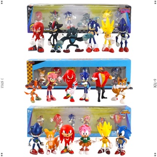  Sonic The Hedgehog Figura de acción de juguete – Figura  Knuckles con Sonic, Knuckles, Amy Rose y Shadow Figuras de acción de 4  pulgadas - Sonic The Hedgehog Toys : Juguetes y Juegos