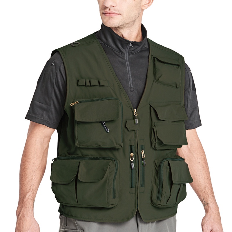 Chaleco Militar Con Bolsillos Para Hombre, Chaleco Cargo De